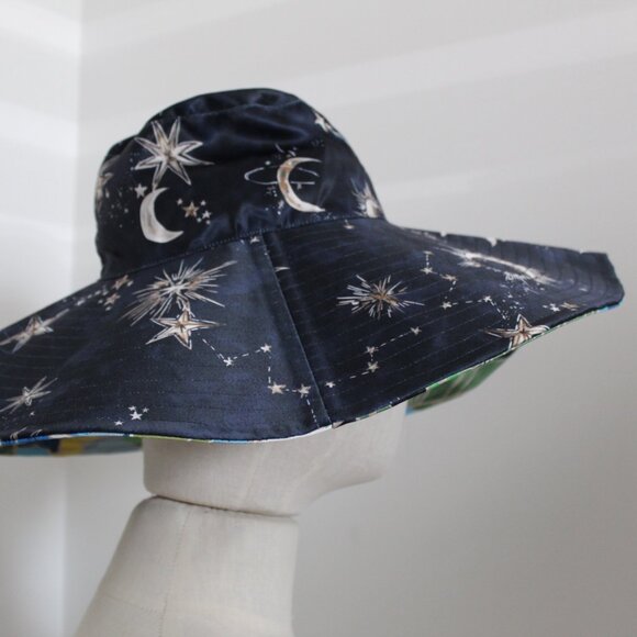 NWT Johnny Was Biya JWLA 3J Workshop Reversible Beach Hat Zolita One Size - Picture 12 of 13